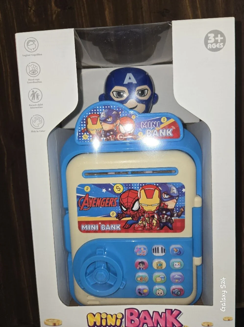 Avengers Mini Bank Kids Toy - Blue